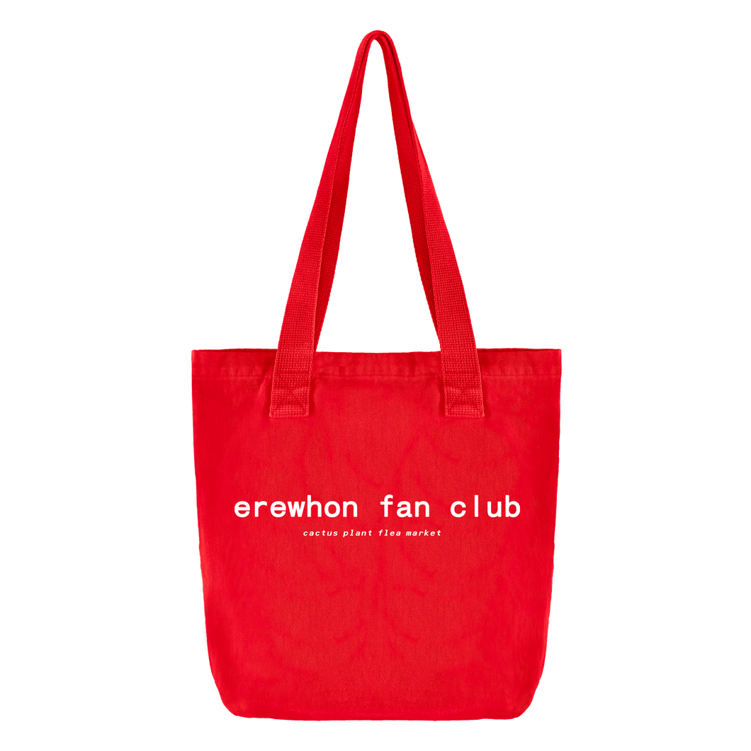 erewhon fan club tote (red)