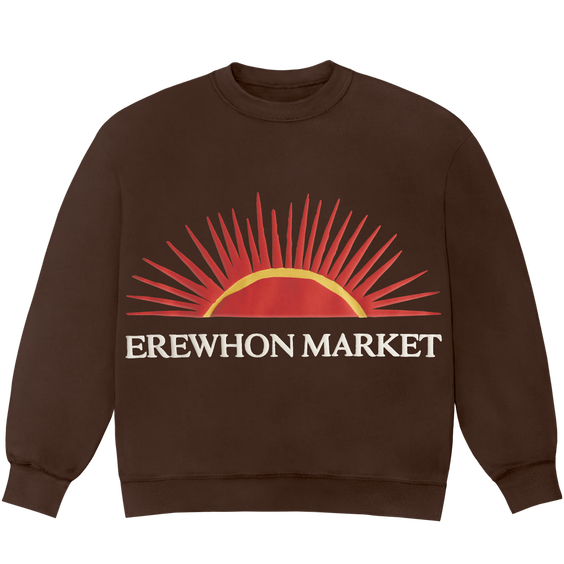 erewhon market crewneck (brown)