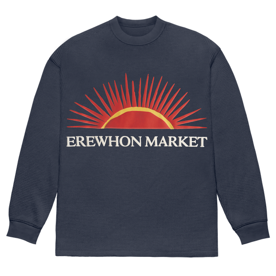 erewhon market longsleeve thermal (blue)