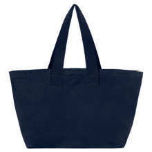 Load image into Gallery viewer, embroidered erewhon market zipper tote (navy)
