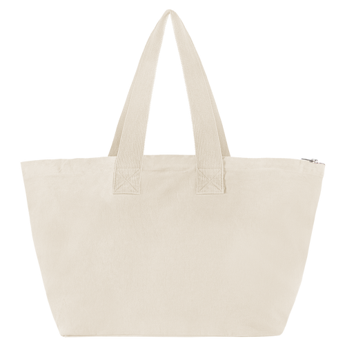embroidered erewhon market zip tote (natural)